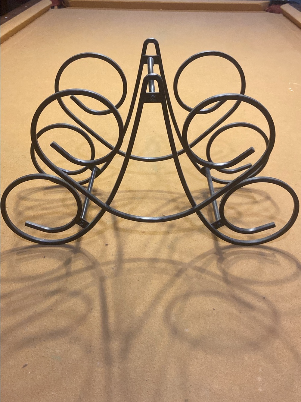 Metal Spiral 6-Bottle Wine Rack - Dark Bronze
